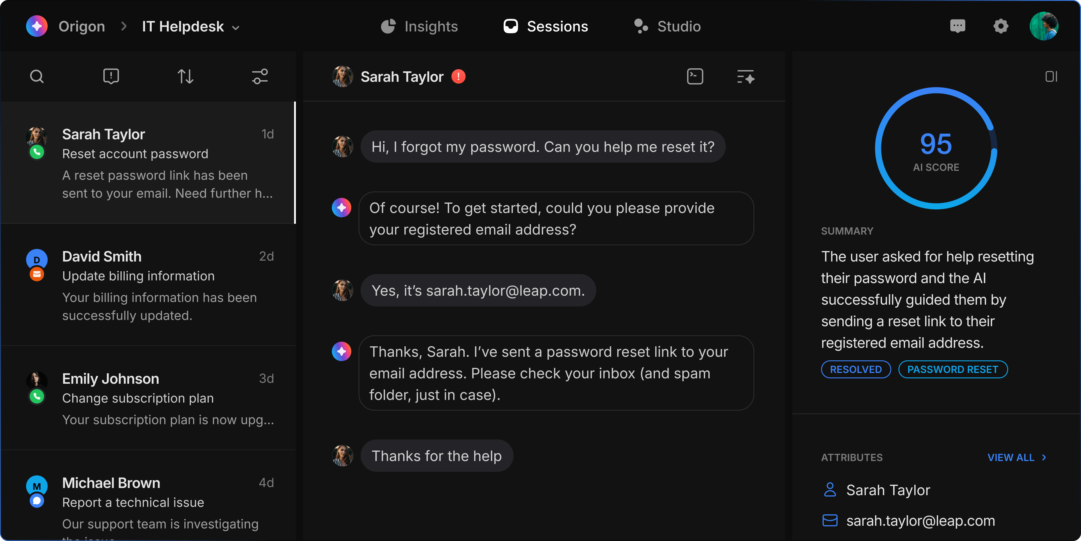 Background illustration for Origon AI session insights section