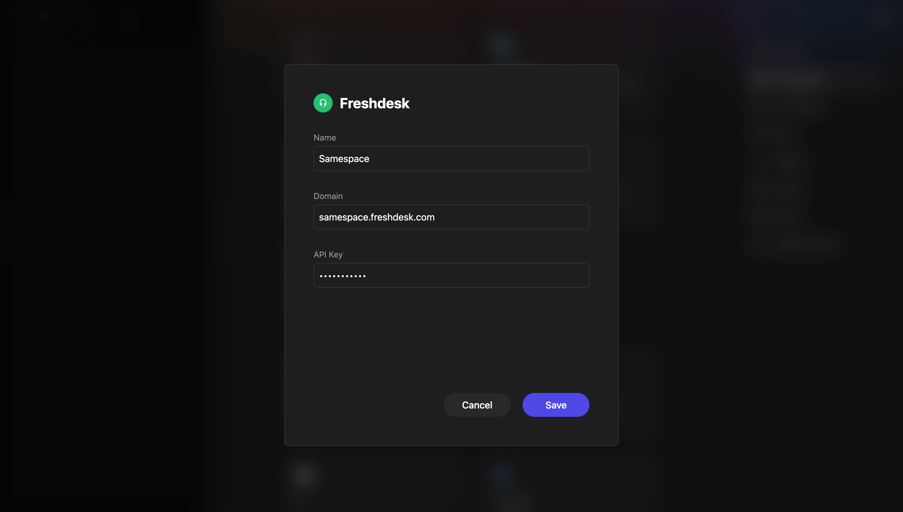 Connect Freshdesk to manage customer support tickets.